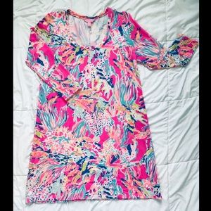 Lilly Pulitzer Devon Aline Dress in Tiki Pink